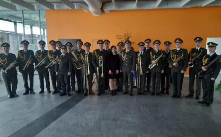 Військовий оркестр 184-го Навчального центру Національної академії сухопутних військ виступив в УКУ