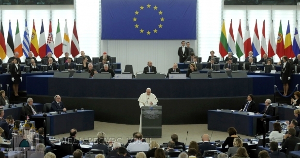 Папа Франциск у Європейському Парламенті: «Повернути Європі надію»