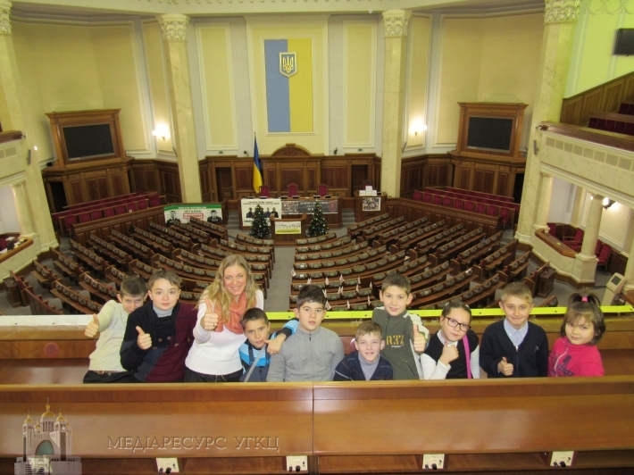 Діти з БФ "Карітас-Київ" побували у Верховній Раді України
