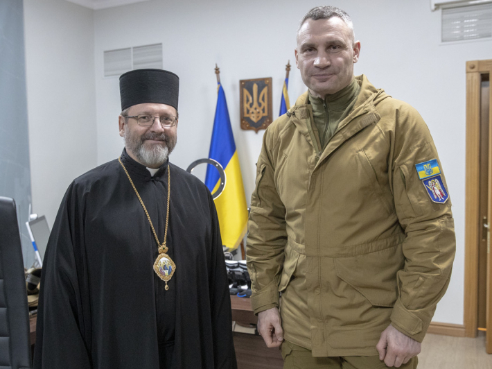 Блаженніший Святослав зустрівся з мером Києва Віталієм Кличком