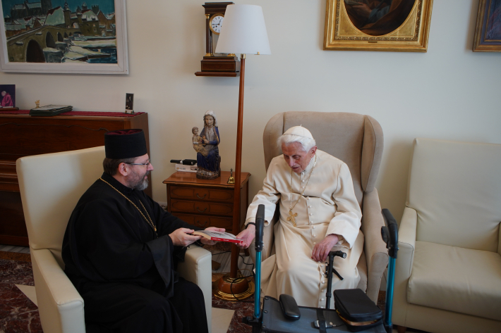 “Я щоденно молюся за Україну”, - папа Бенедикт XVI зустрівся з Блаженнішим Святославом
