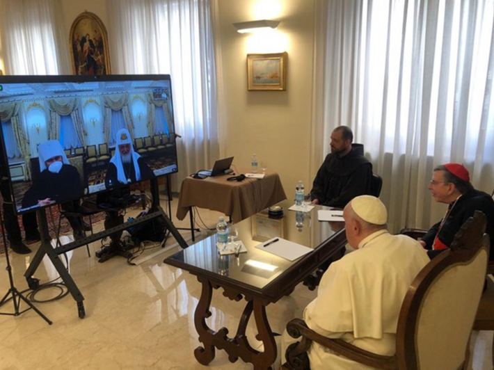 Папа Франциск провів відеоконференцію з Патріархом Кирилом