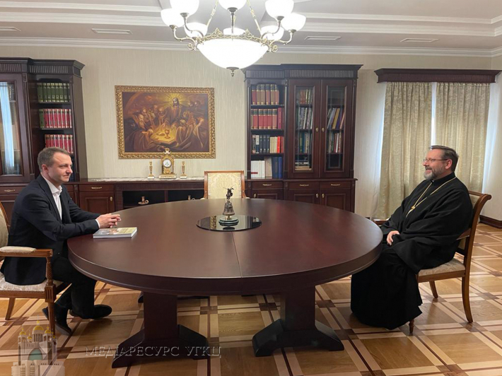 Глава УГКЦ зустрівся з мовним омбудсменом Тарасом Кременем