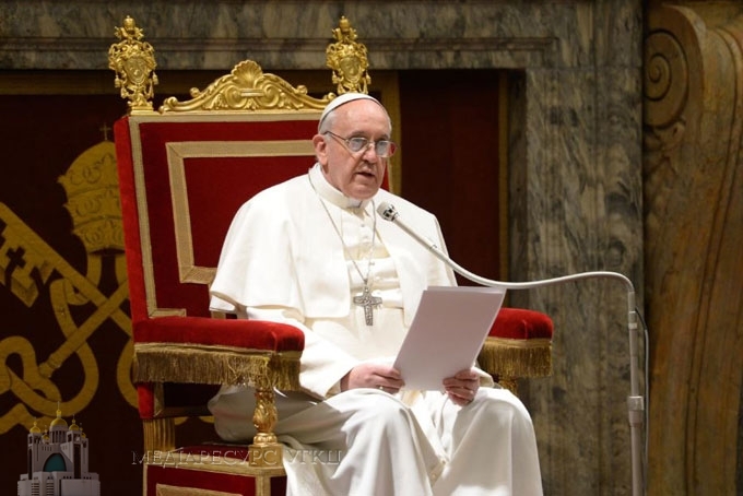 Папа Франциск про Україну: «Бажаю, щоб розвивався конструктивний діалог між інституціями та громадянським суспільством»
