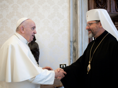 Зустріч Блаженнішого Святослава з Папою Франциском у Ватикані, 11 листопада 2021 року