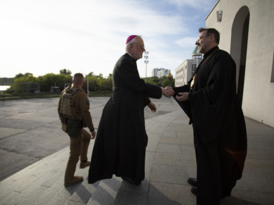 Архиєпископ Ґаллаґер зустрівся у Києві з Блаженнішим Святославом
