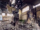 Наслідки вибуху в колонії Оленівки 29 липня, скриншот відео російських пропагандистів